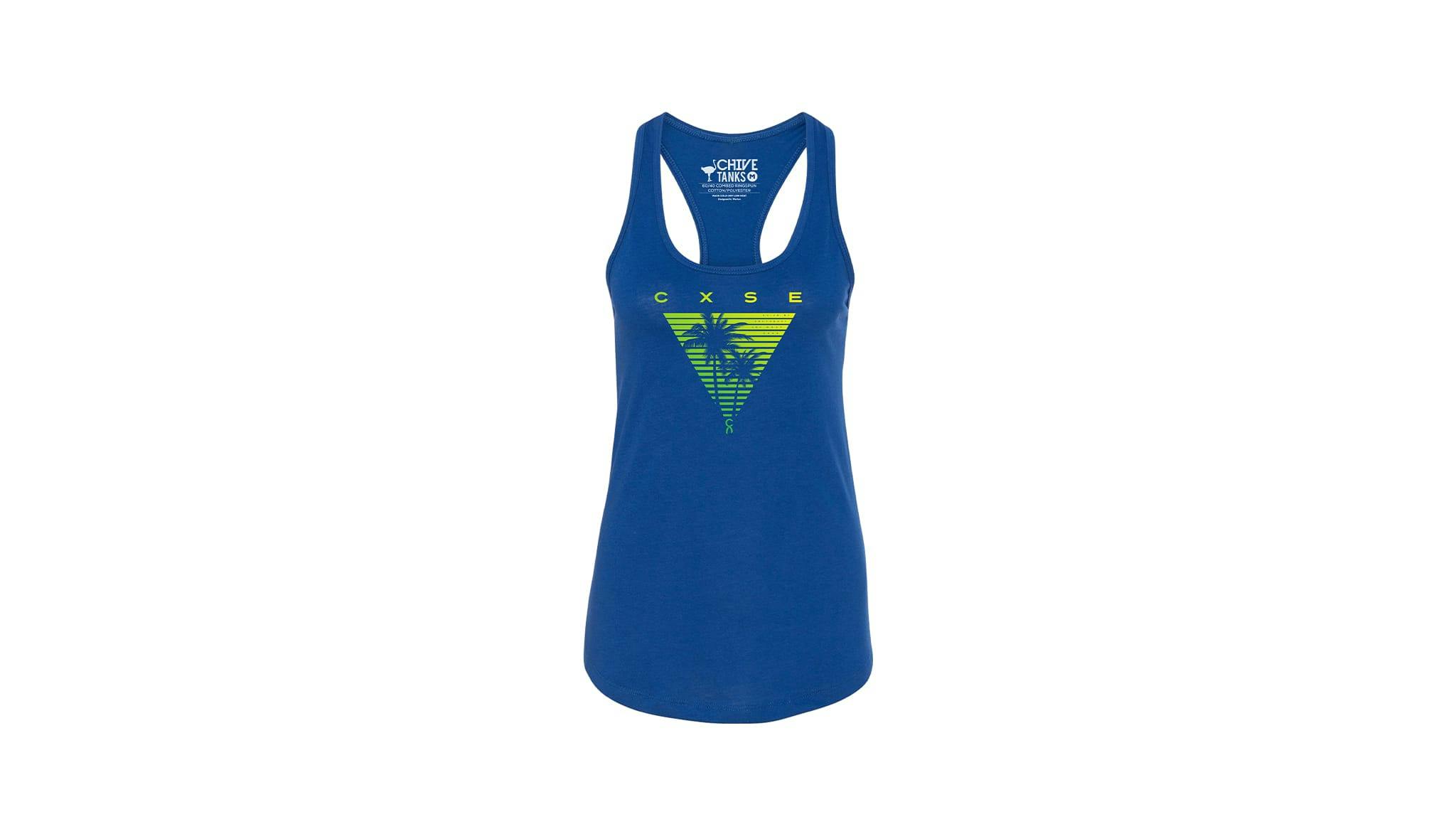 cxse palms tank royal blue women